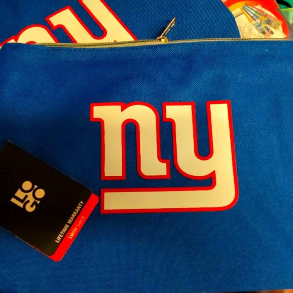 New York Giants clutch swim sack NWT